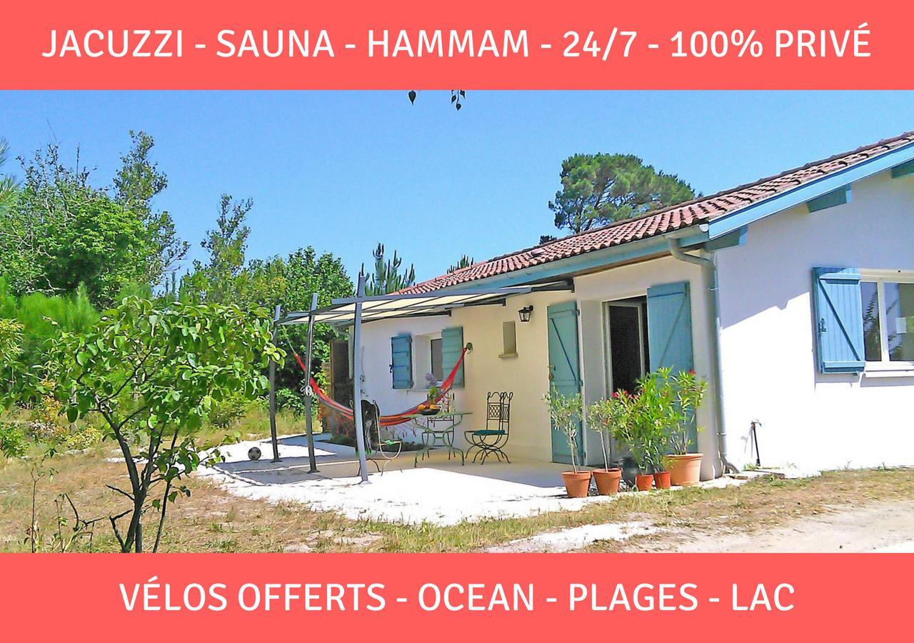 Sauna - Jacuzzi - 100% Prive - L'Estantada Linxe Zewnętrze zdjęcie