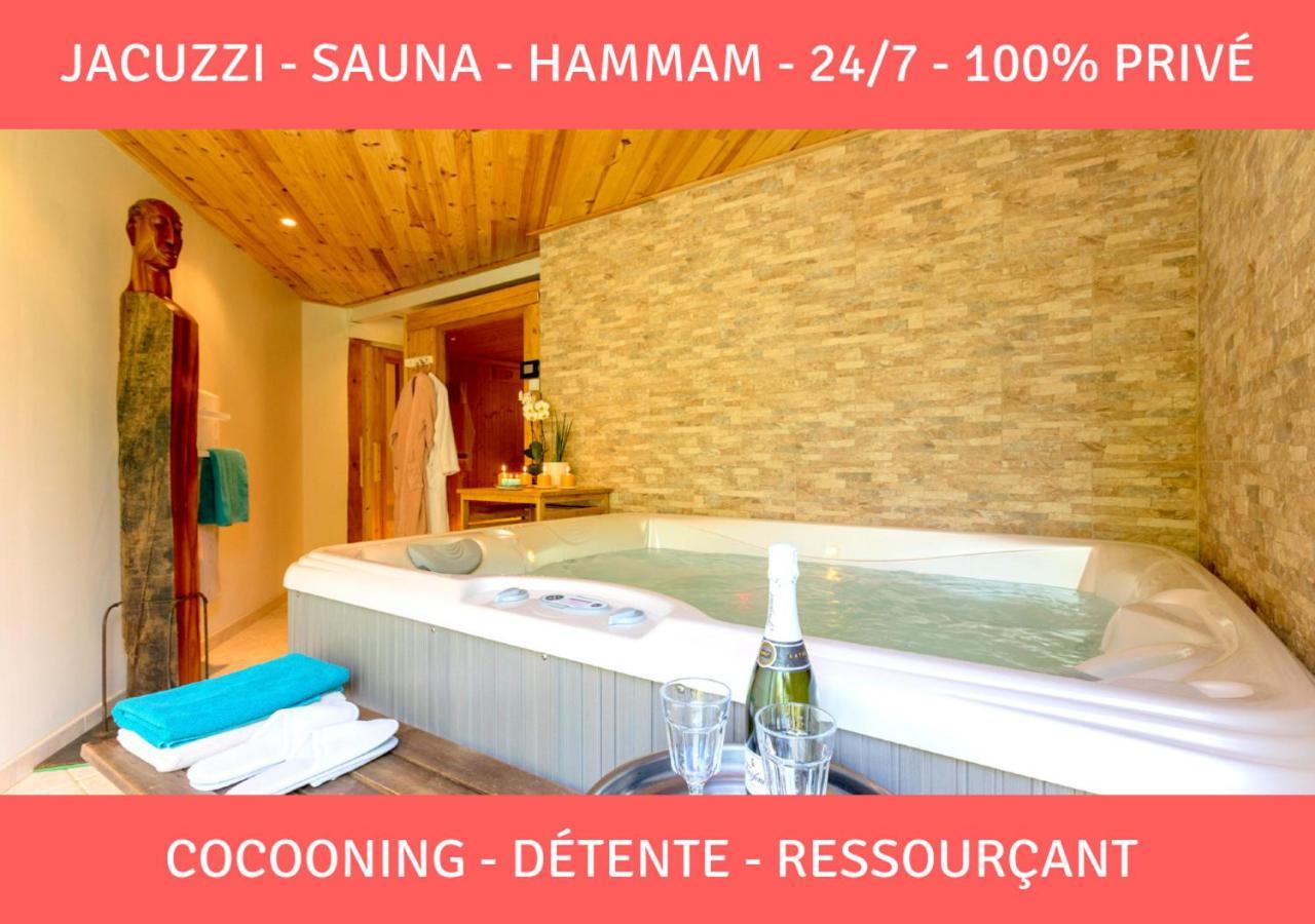 Sauna - Jacuzzi - 100% Prive - L'Estantada Linxe Zewnętrze zdjęcie
